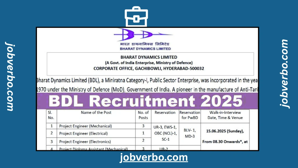 BDL Recruitment 2025