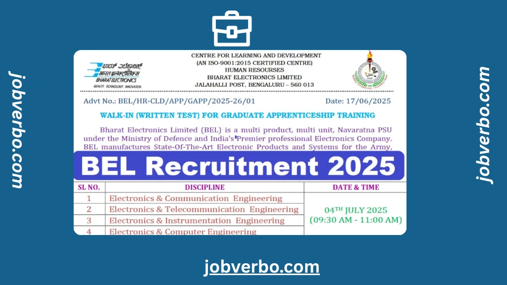 ApprenticeshipIndia.gov.in Latest Apprentice 2025 Uncategorized BEL Recruitment 2025