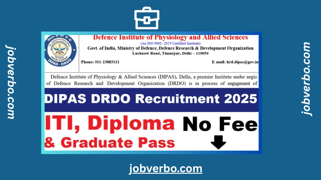 DIPAS DRDO Apprentice Recruitment 2025
