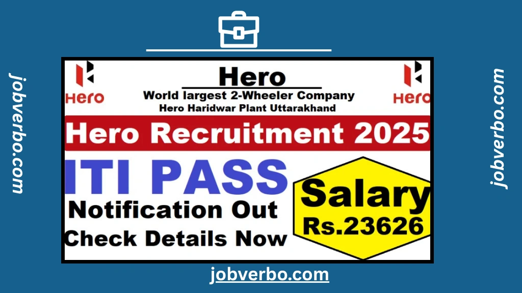 Hero MotoCorp Haridwar Plant ITI Recruitment 2025