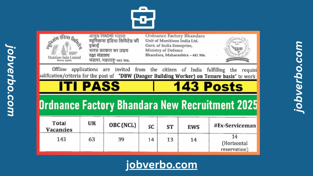 Ordnance Factory Bhandara Recruitment 2025
