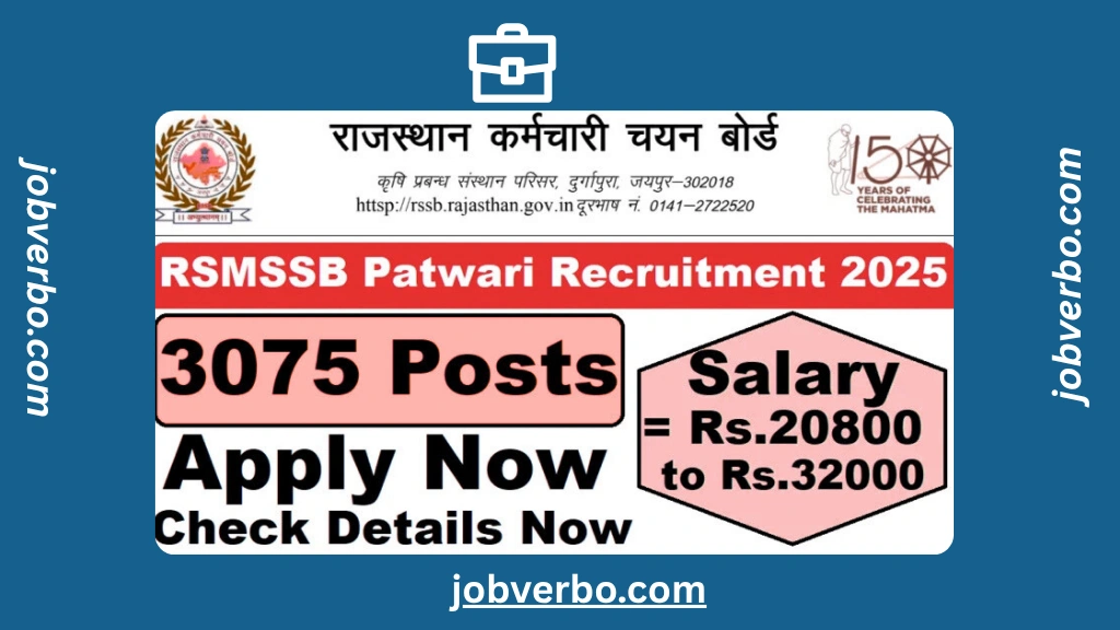 RSMSSB Patwari Recruitment 2025