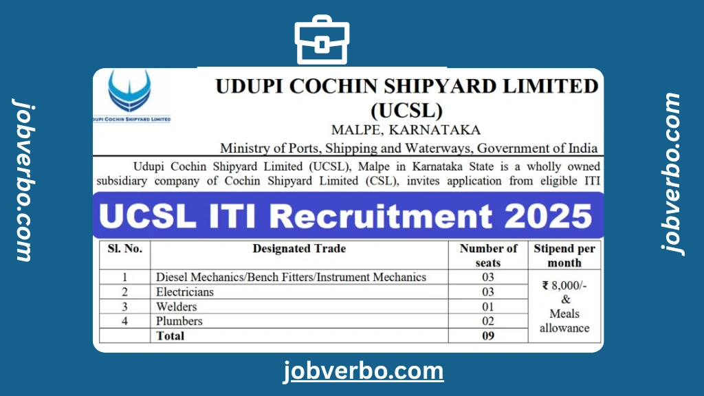 UCSL ITI Apprentice Recruitment 2025